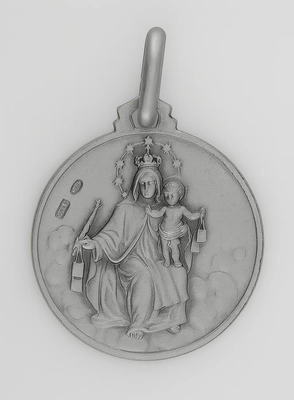 925 Silver Scapular Medal - 18mm (pic 3)