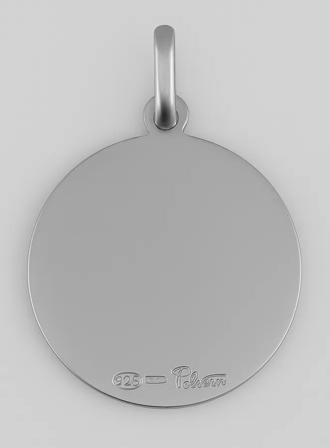 Saint Jude 925 Rhodium Silver Medal - 23mm (pic 3)