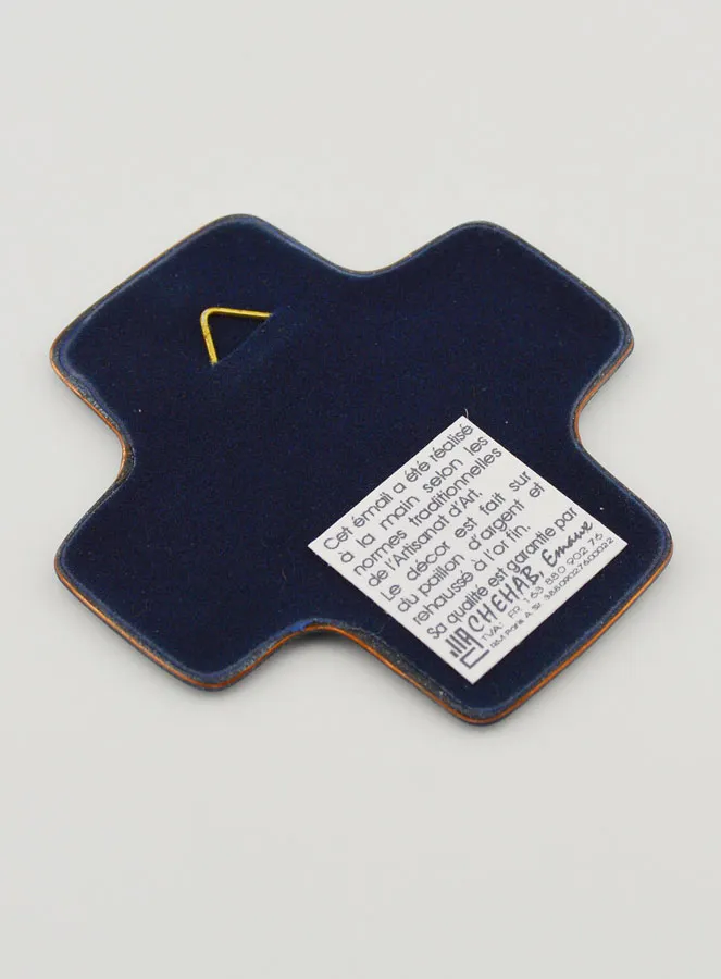 Our Lady of Protection Lebanon Enamels Baptism Cross (pic 4)