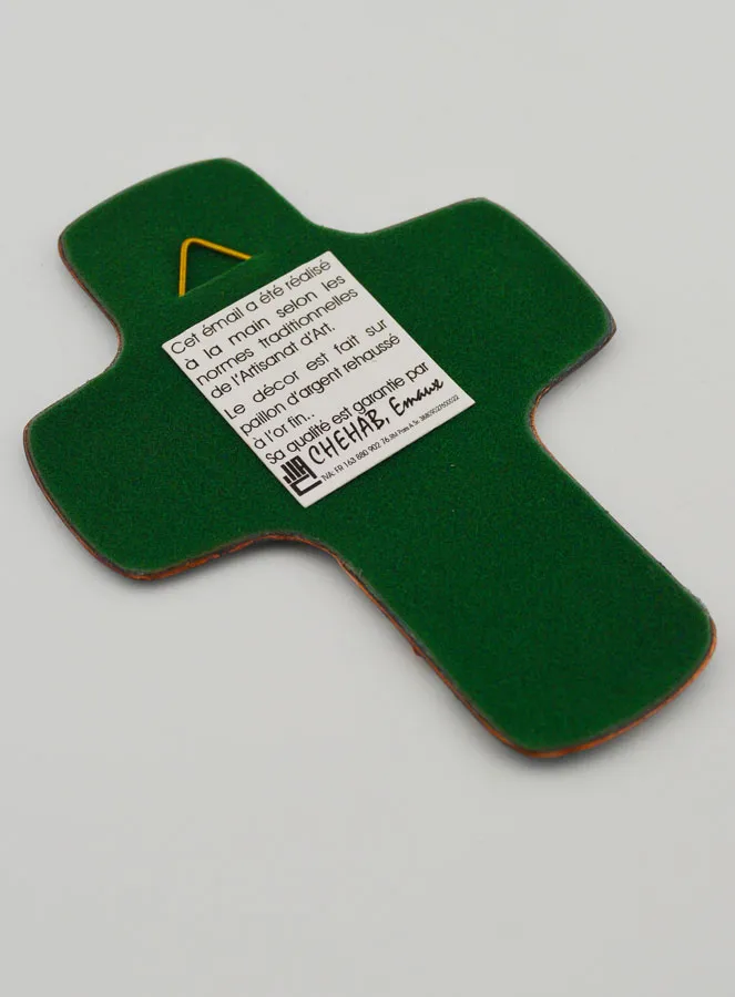 Jesus My Savior Lebanese Enamels Cross (pic 4)