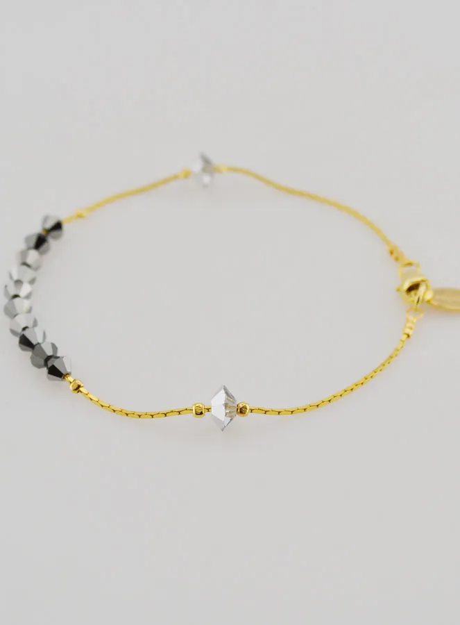 Black & Gold Crystal Decade Rosary (pic 4)