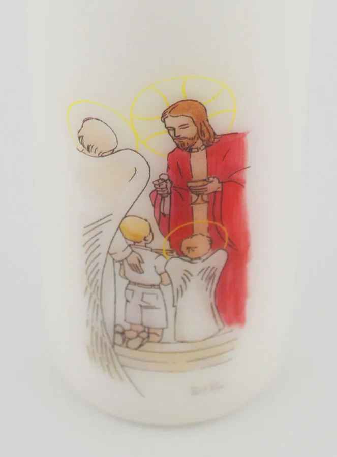 Bread of Angels Communion Altar Candle - Blond Boy (pic 4)