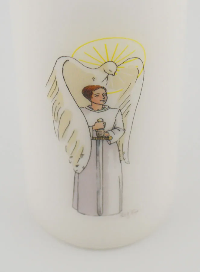 Confirmation Candle Knight of the Holy Spirit - Brown Haired Boy (pic 4)