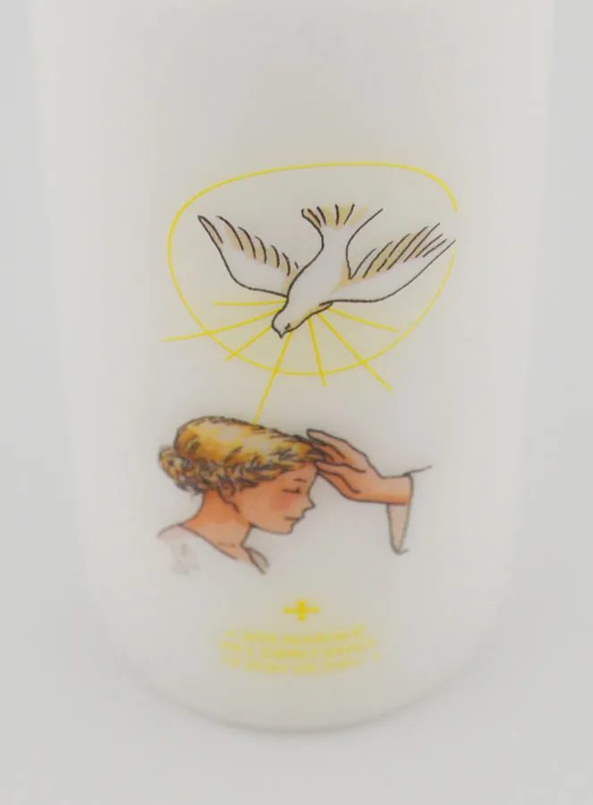 Print of the Holy Spirit Confirmation Altar Candle - Blond Girl (pic 4)