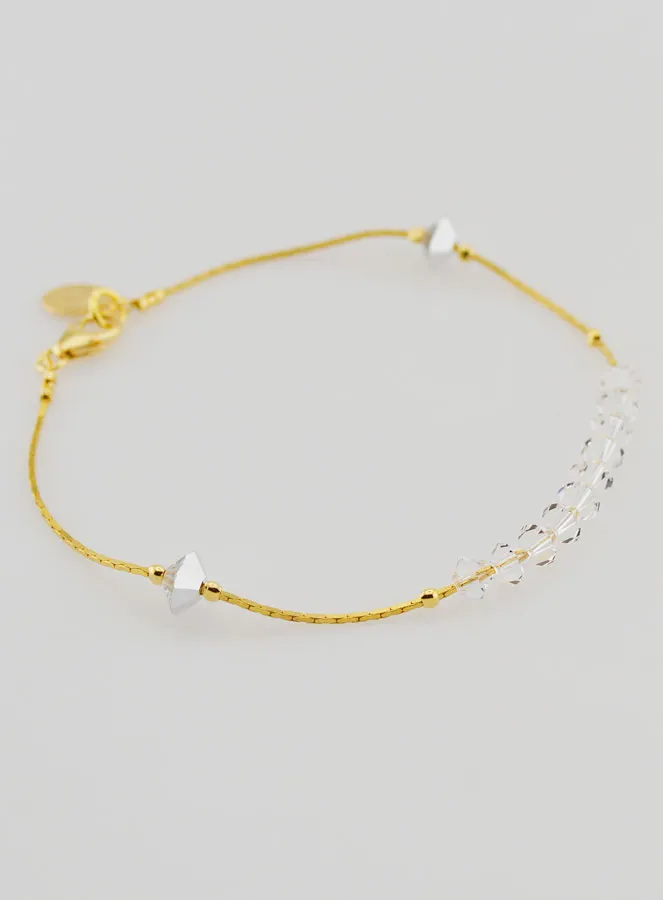 Crystal & Golden Decade Bracelet (pic 4)