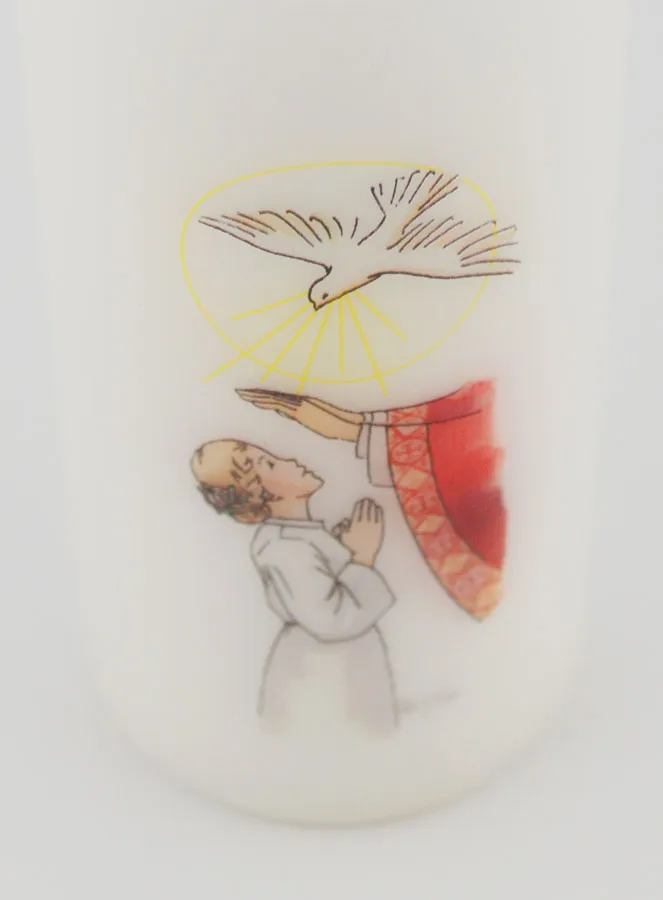 Receive the Holy Spirit Confirmation Church Candle - Blond Girl (pic 4)