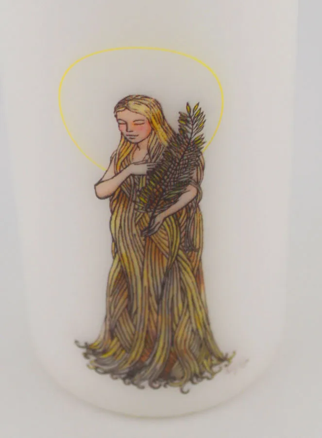 Saint Agnes Altar Candle (pic 4)