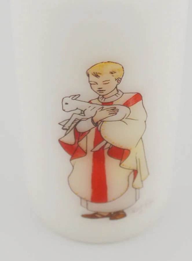 Baptism Altar Candle - Priest Prophet and King (pic 4)