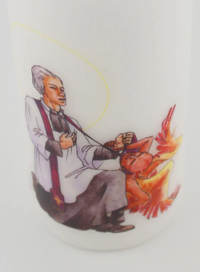 Church Candle Saint Jean-Marie Vianney - Saint Curé D'Ars (pic 4)