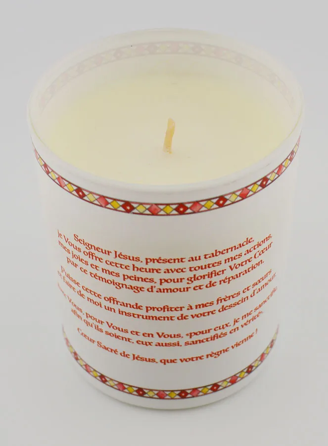 Scented Luxury Candle Sacred Heart of Jesus with Prayer (pic 4)