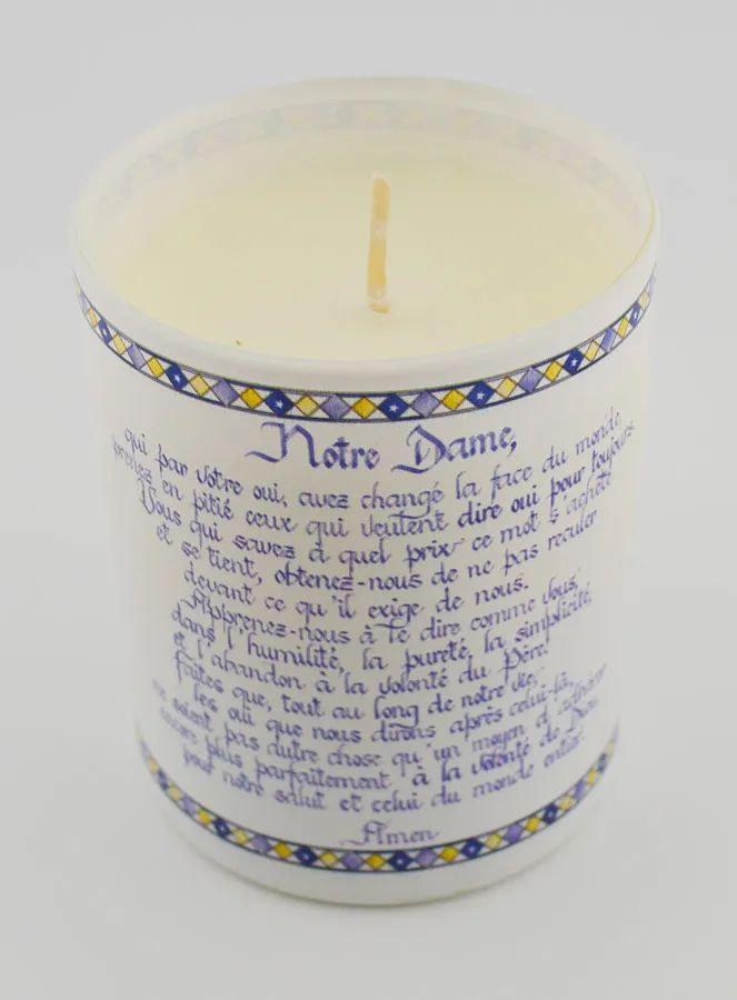 Mary Queen of Heaven Scented Luxury Candle with Prayer (pic 4)