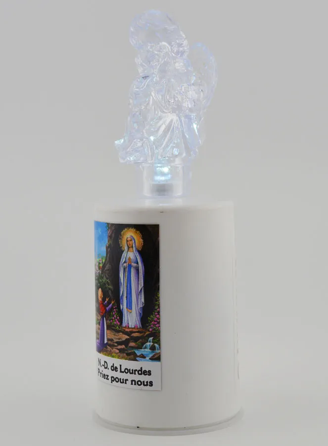 Our Lady of Lourdes LED Church Candle - 60 days (pic 4)
