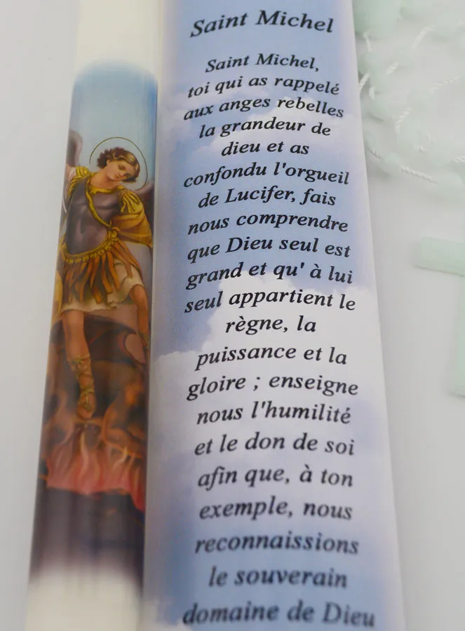 Saint Michael Candle - Prayer and Rosary (pic 4)