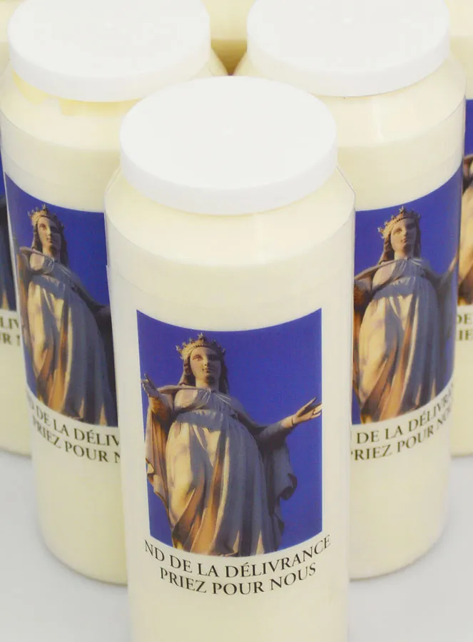 10 Sanctuary Candles Our Lady of Deliverance - 17.5cm (pic 4)