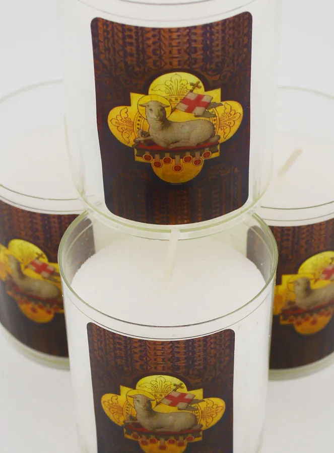 4 Votive Candles Agnus Dei (pic 4)
