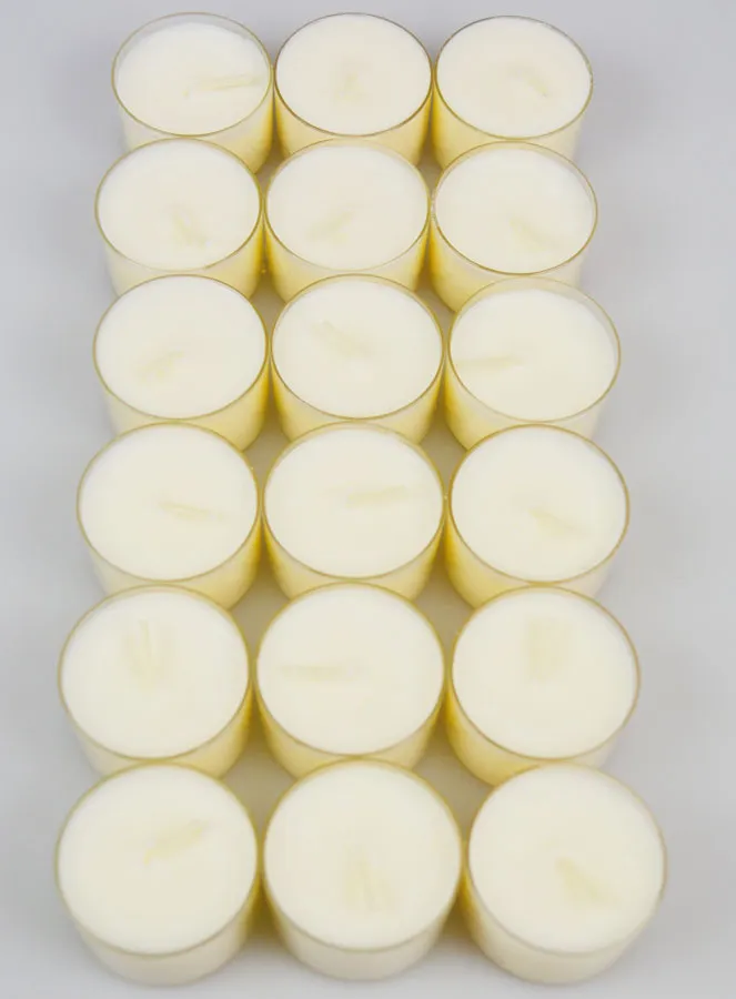 Pack of 18 Organic Tea Lights, 100% Natural - 7 Hours (pic 4)