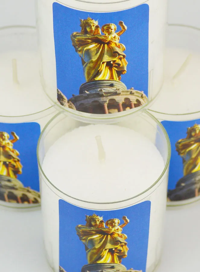 4 Votive Candles Our Lady of Guard Marseille (pic 4)