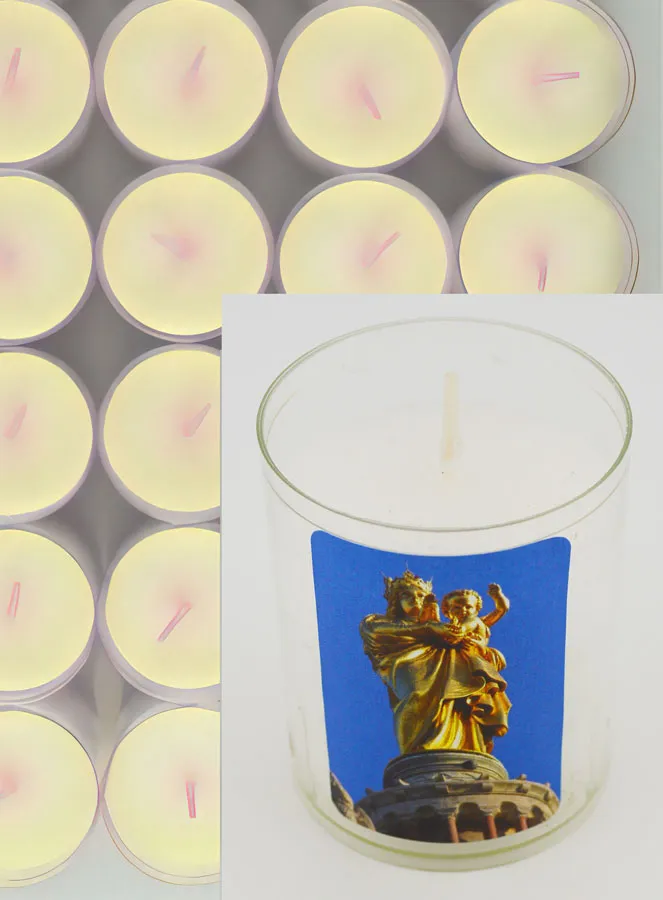 10 Votive Candles Our Lady of Guard Marseille (pic 4)