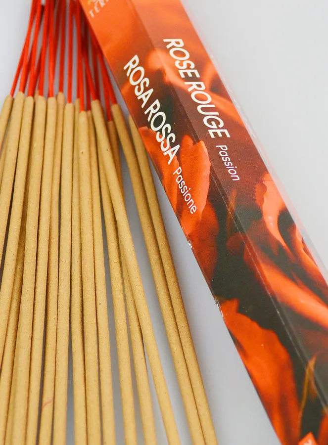 Incense Sticks Red Rose 20g - Charcoal Free (pic 4)