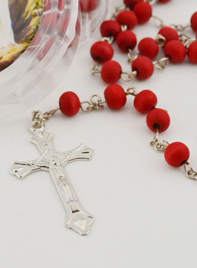 Rosewood Lourdes Rosary with Lourdes Water (pic 3)