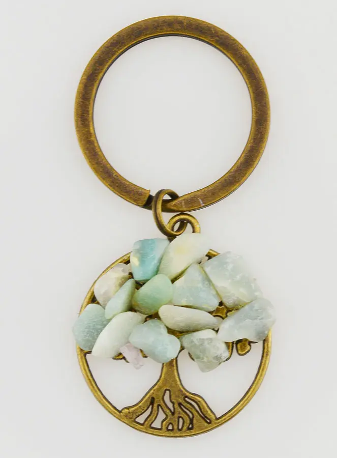 Keyring Tree of Life and Aventurine (pic 1)