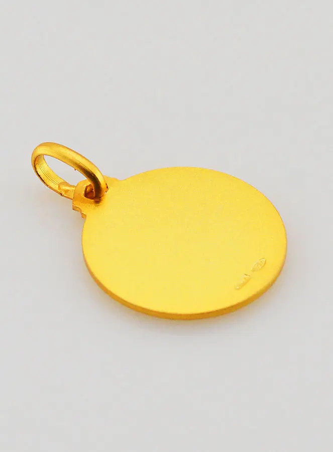 Gold Plated Medal Saint Joan of Arc - 16 mm (pic 4)