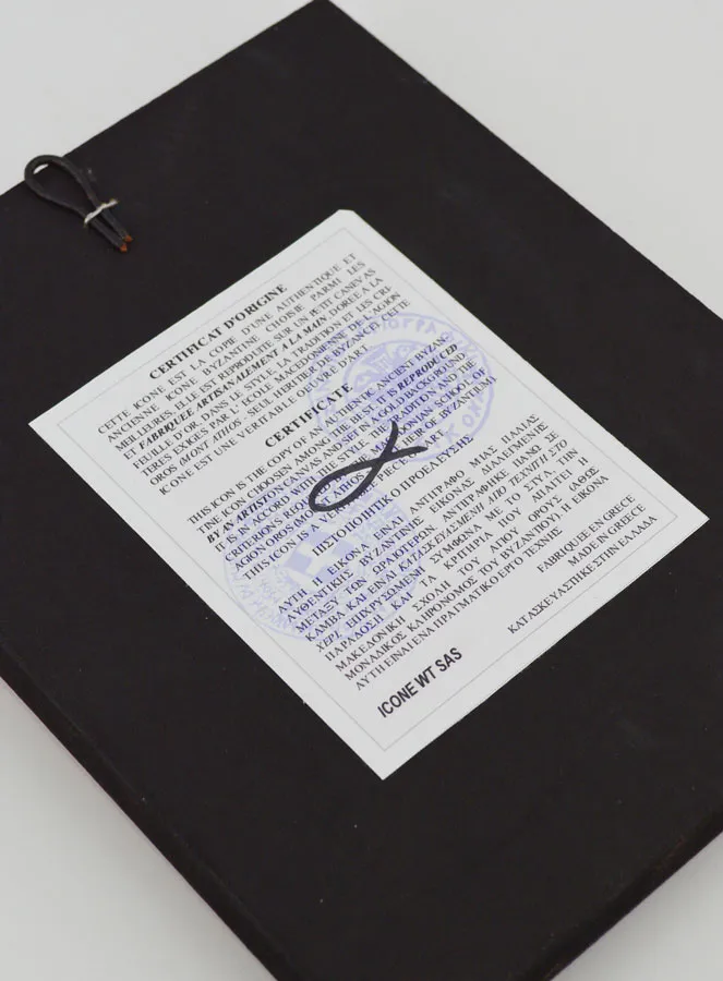 Byzantine Religious Icon of Saint Anthony - 18cm (pic 4)