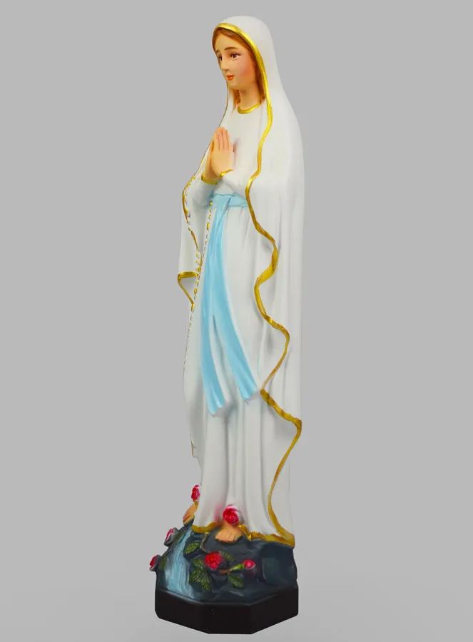Religious Statue of Our Lady of Lourdes Painted– 40 cm (pic 2)