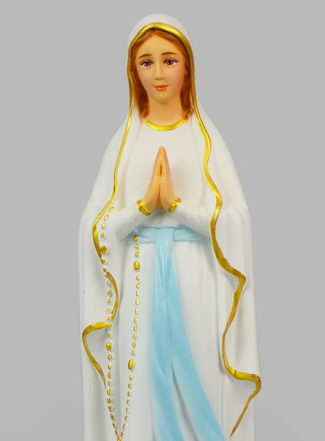 Religious Statue of Our Lady of Lourdes Painted– 40 cm (pic 3)