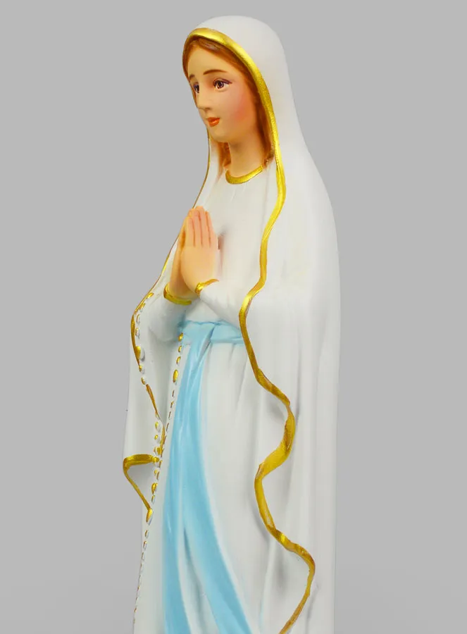 Religious Statue of Our Lady of Lourdes Painted– 40 cm (pic 4)