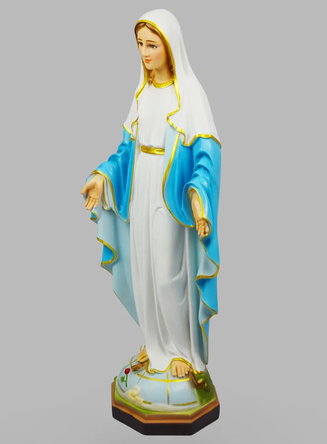 Handpainted Religious Statue Our Lady of Miracles - 60cm (pic 2)