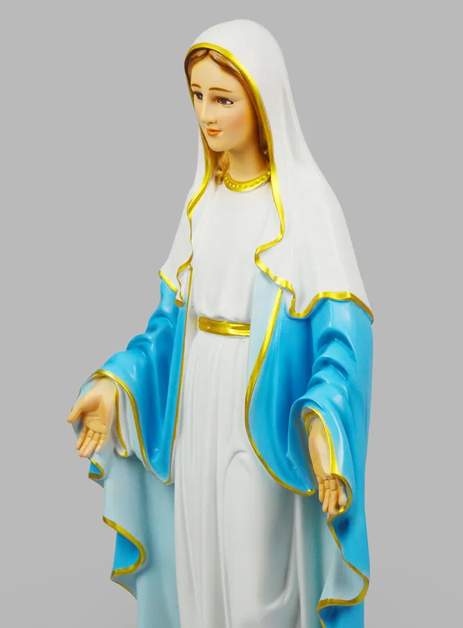 Handpainted Religious Statue Our Lady of Miracles - 60cm (pic 4)