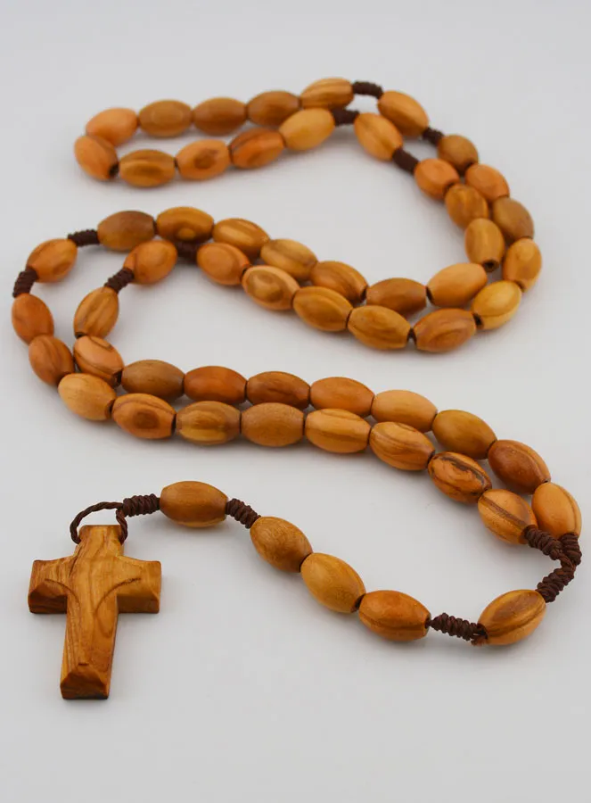 Olive Wood Rosary - 40cm (pic 2)