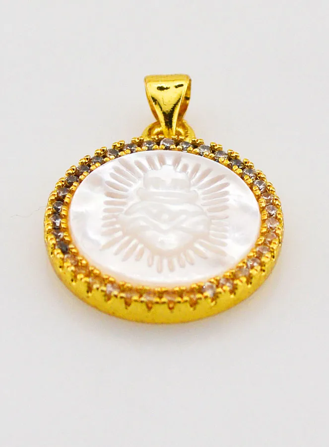 Mother-of-Pearl Pendant Ex-Voto 22mm (pic 2)