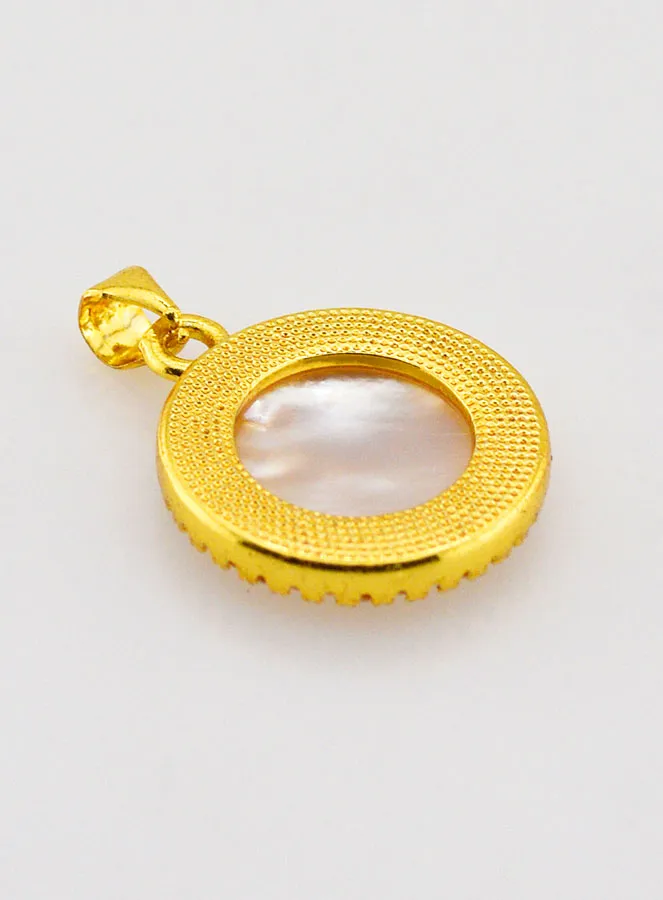 Mother-of-Pearl Pendant Ex-Voto 22mm (pic 4)