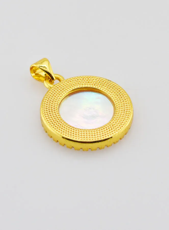 Mother-of-Pearl Pendant Cross of Saint Benedict - 22mm (pic 4)