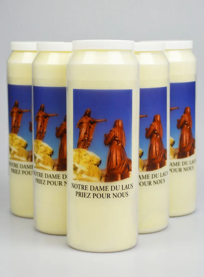 Set of 6 Sanctuary Candles Our Lady of Laus (pic 1)