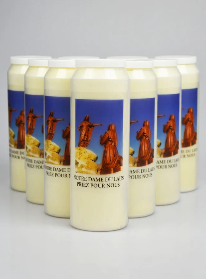 Set of 10 Sanctuary Candles Our Lady of Laus (pic 1)