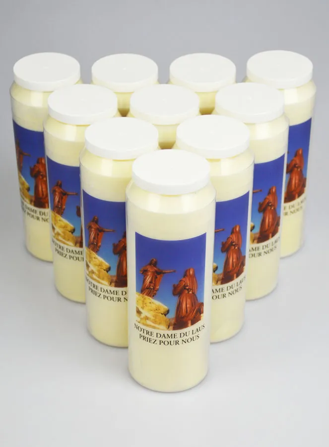 Set of 10 Sanctuary Candles Our Lady of Laus (pic 2)