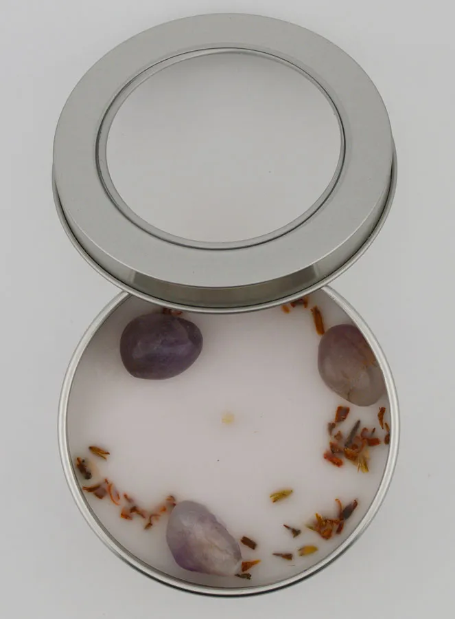 Aromatherapy Scented Candle - Green Aventurine and Patchouli (pic 3)