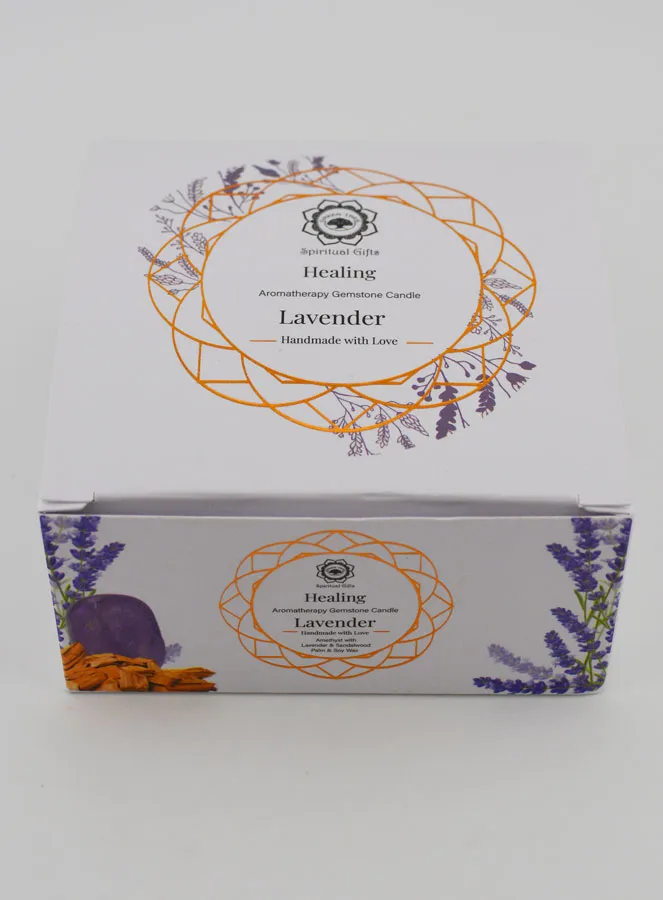 Aromatherapy Scented Candle - Green Aventurine and Patchouli (pic 4)