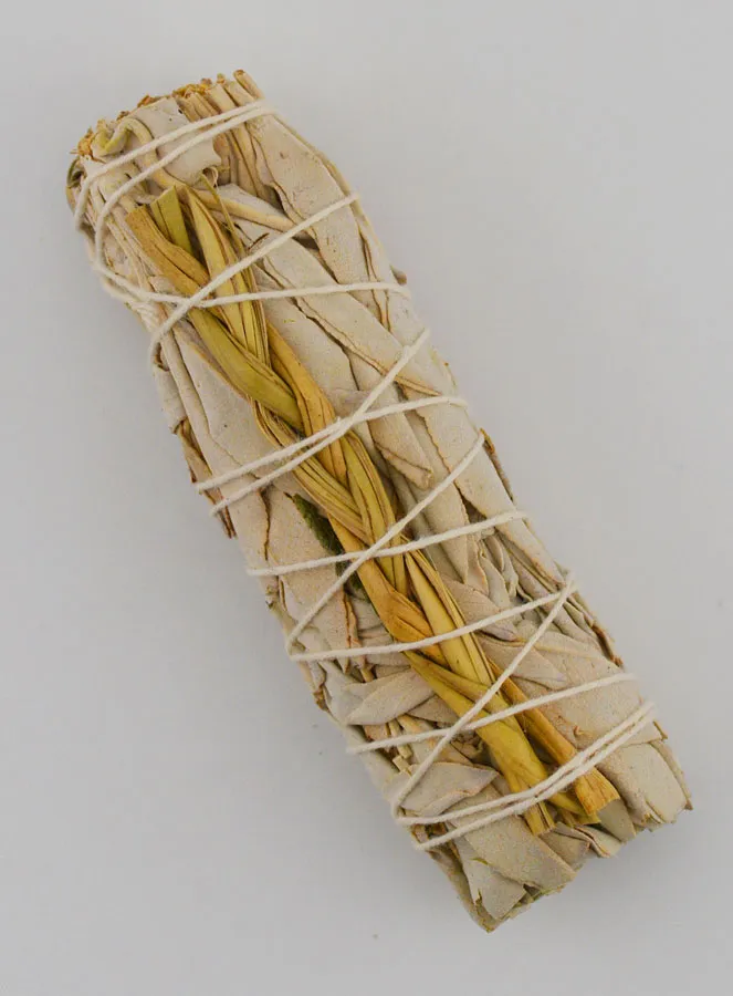 White Sage and Sweetgrass - Smudge Stick 30g (pic 1)