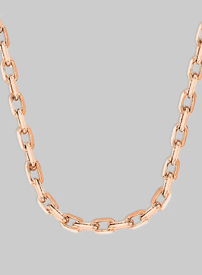 Necklace 45cm Anchor Chain 1.4mm - Rose Gold Plated (pic 1)