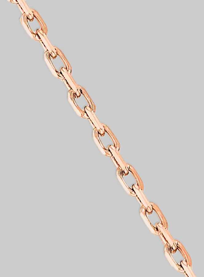 Necklace 45cm Rose Gold Plated - Anchor Chain 1.4mm (pic 2)