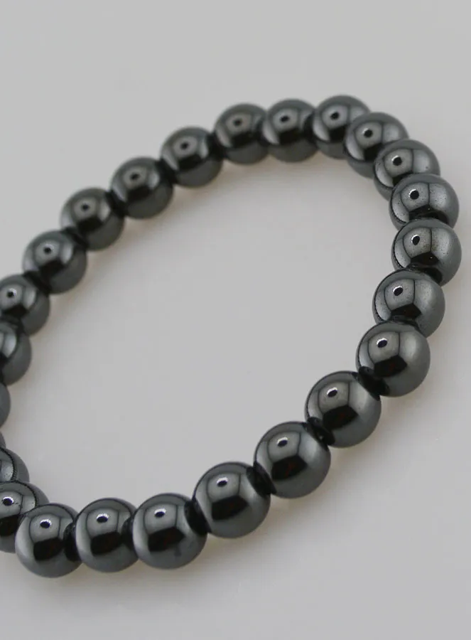 Hematite Gemstone Bracelet - 8mm (pic 4)