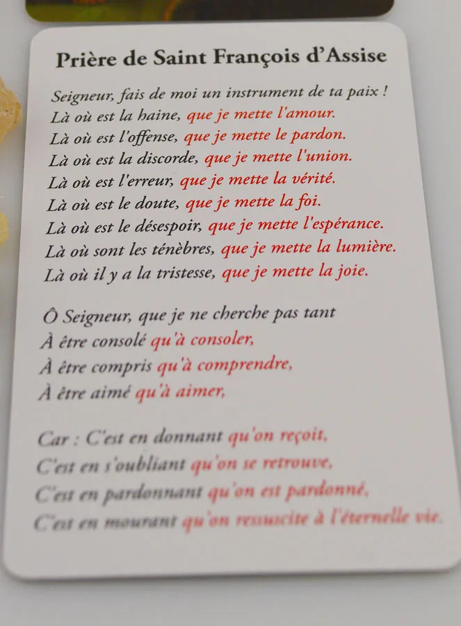 Religious Copal Incense + Prayer St Francis (pic 4)