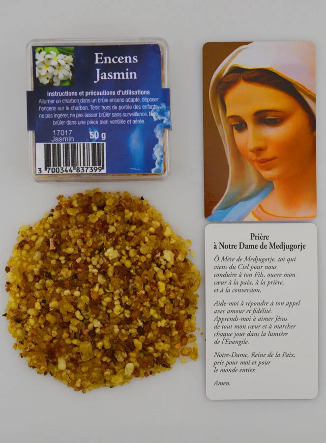 Religious Incense Jasmine and Prayer Our Lady of Medjugorje (pic 1)