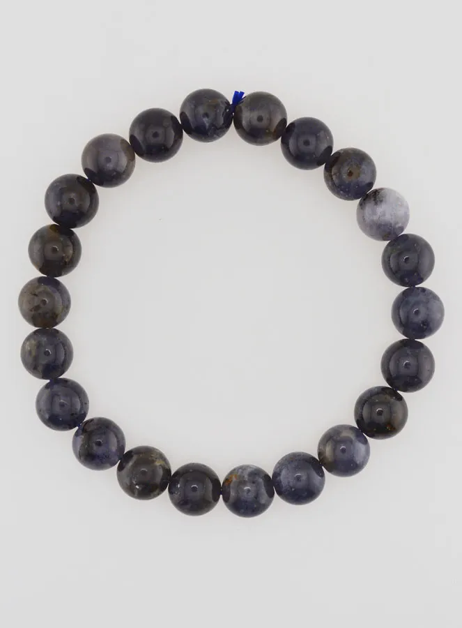 Cordierite Iolite Gemstone Bracelet - 8 mm (pic 1)