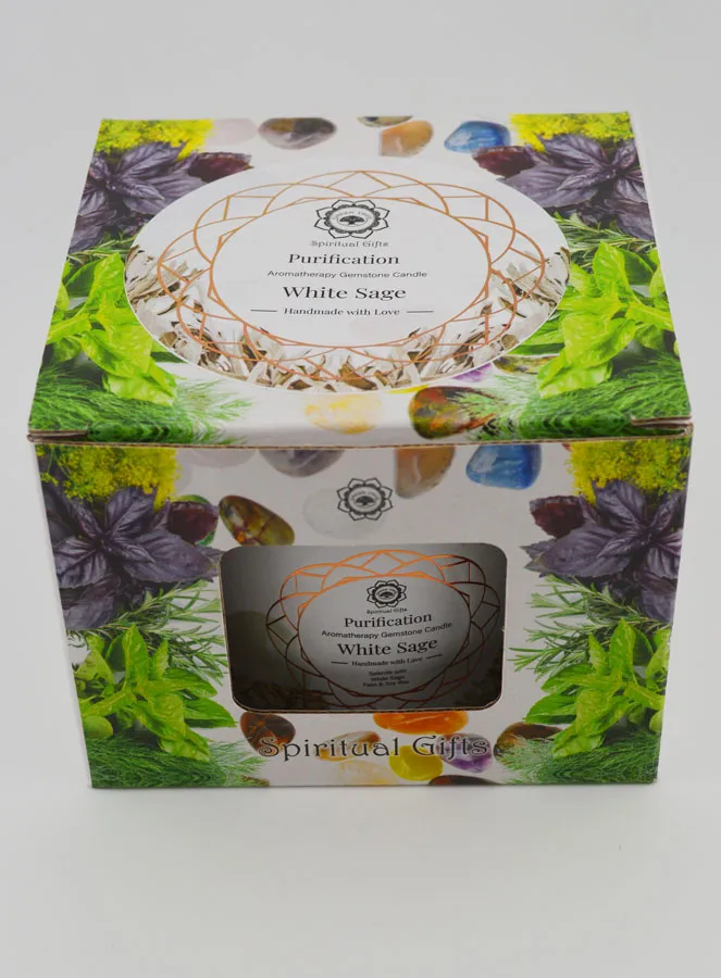 Purification Candle 256g - White Sage and Selenite (pic 4)