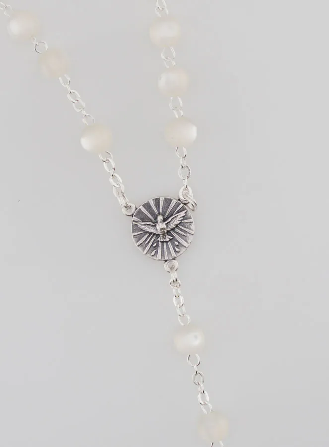 Confirmation Rosary Holy Spirit - White (pic 4)